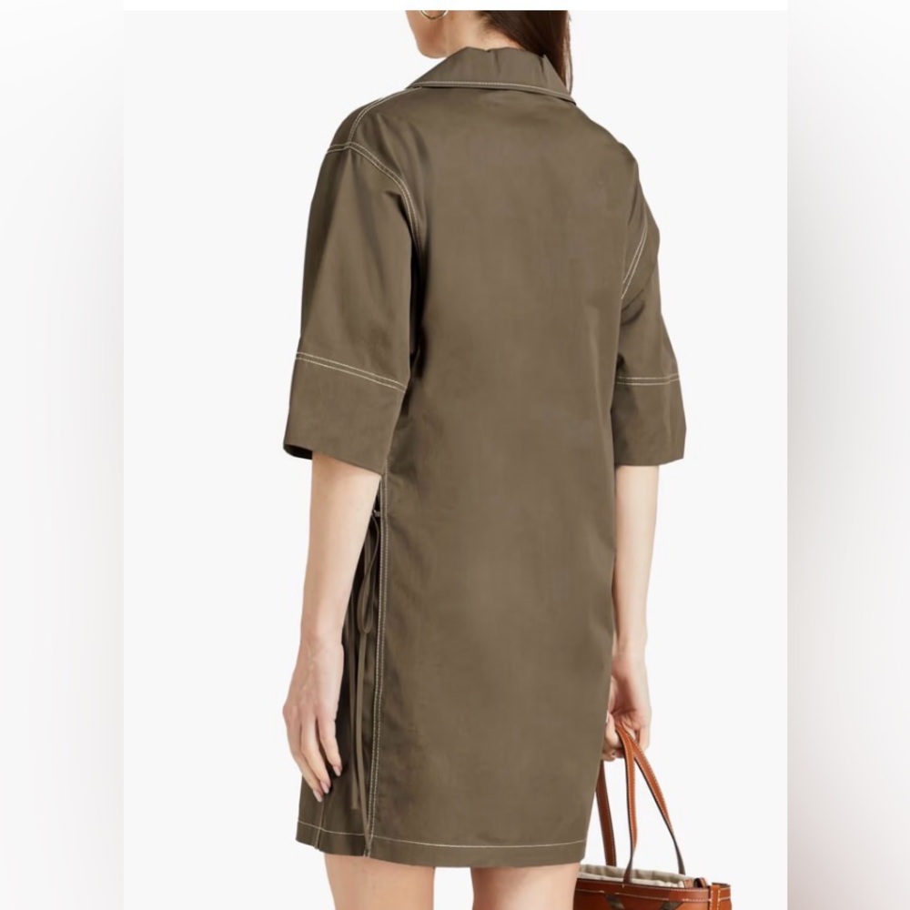 TORY BURCH
Topstitched cotton-poplin mini dress - Picture 2 of 7